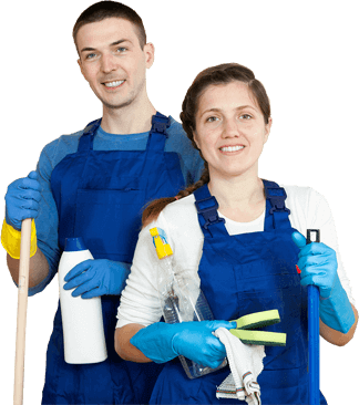 Carpet Cleaning Victoria Staff with handling cleaning tool
